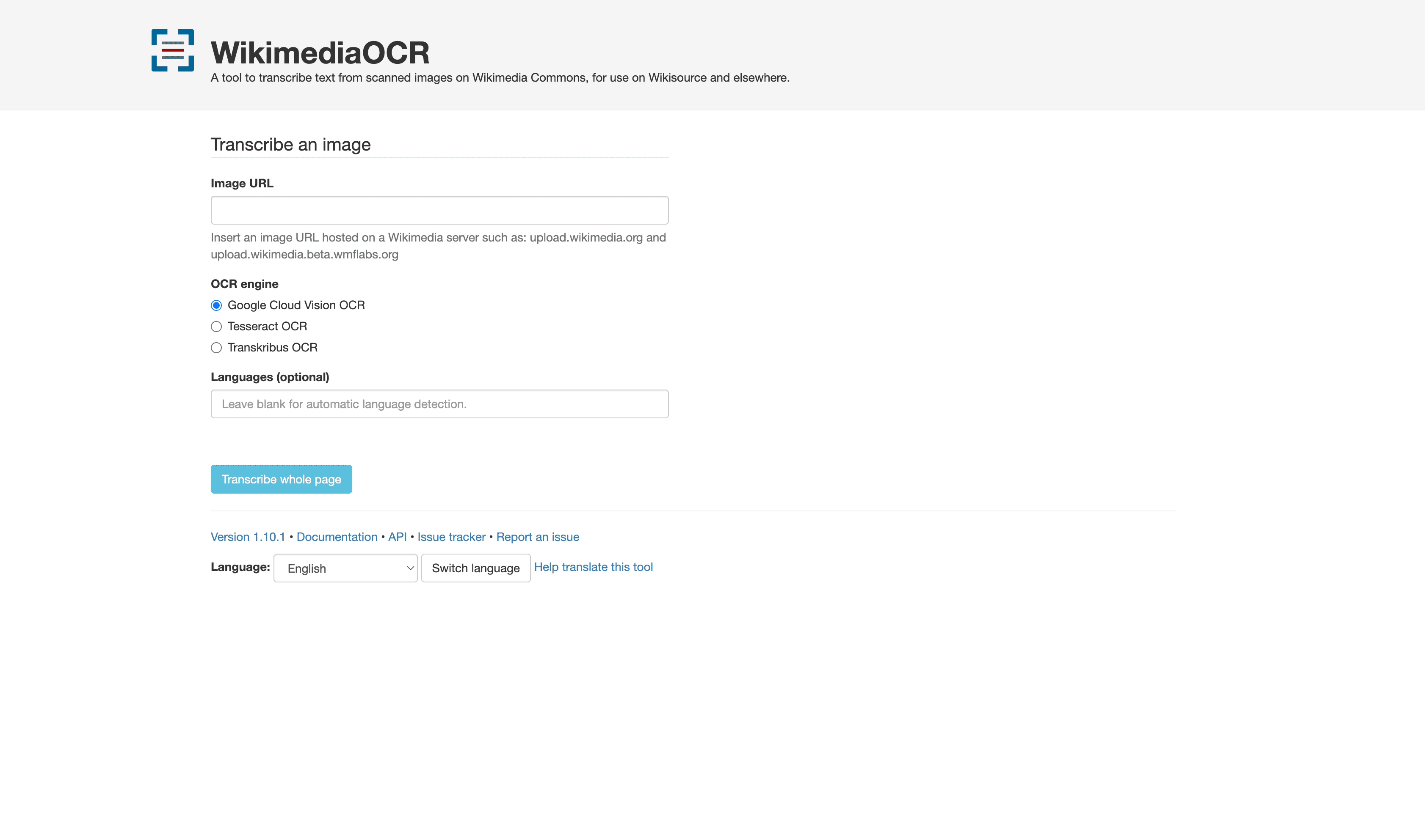 Wikimedia OCR